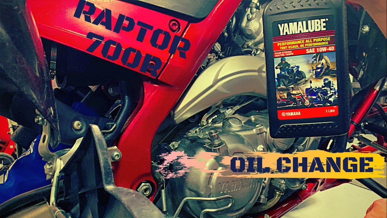 Yamaha Raptor 700R Oil Change - How To