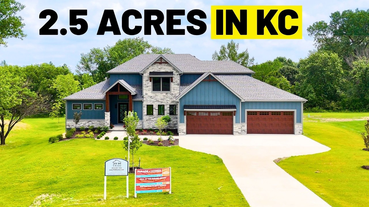 Inside a MASSIVE $1.2M New Construction Home Near Kansas City On Acreage