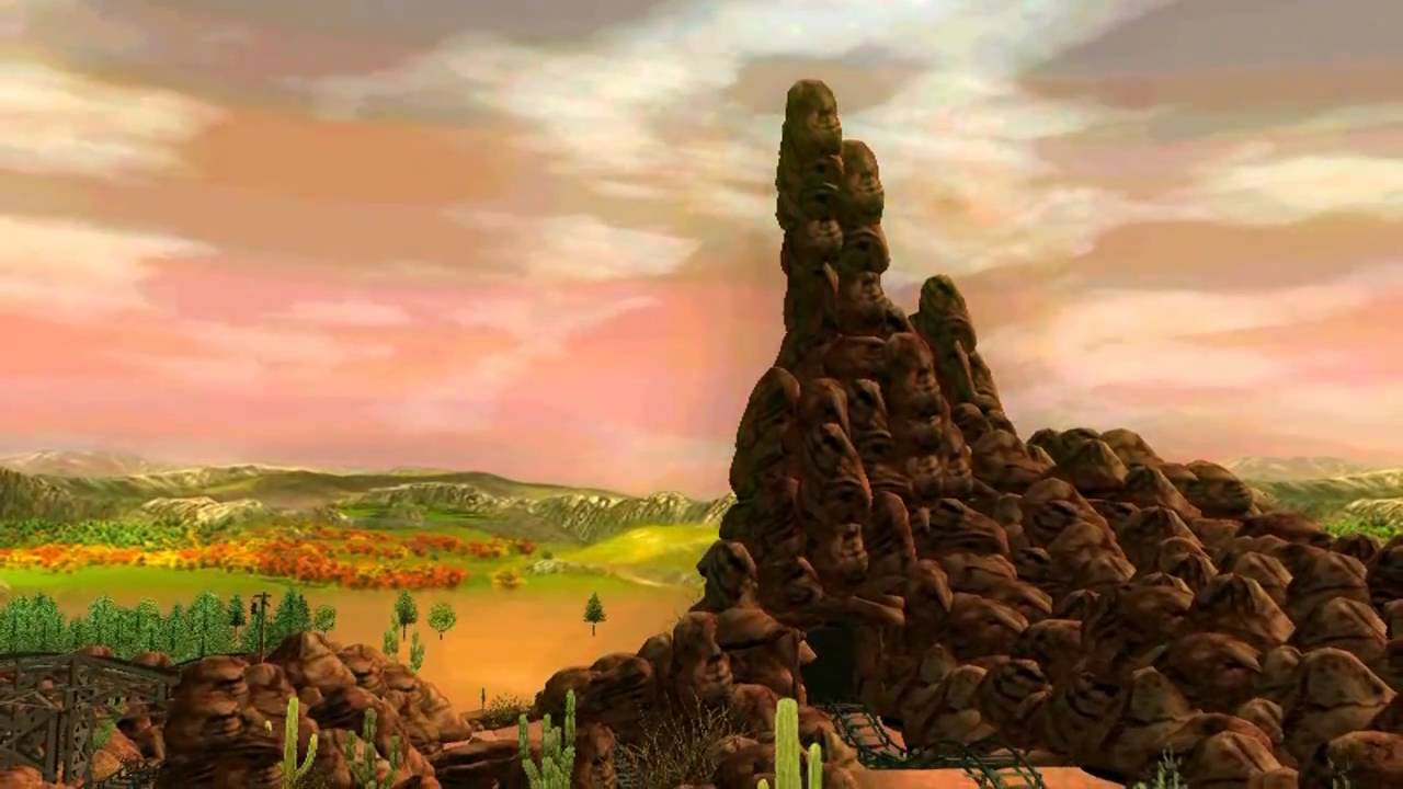 【RCT3 Recreation】Tokyo Disneyland -『Big Thunder Mountain Railroad』