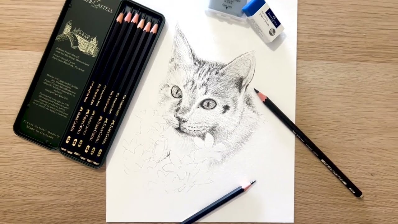 Test des crayons graphite Pitt mat Faber Castell