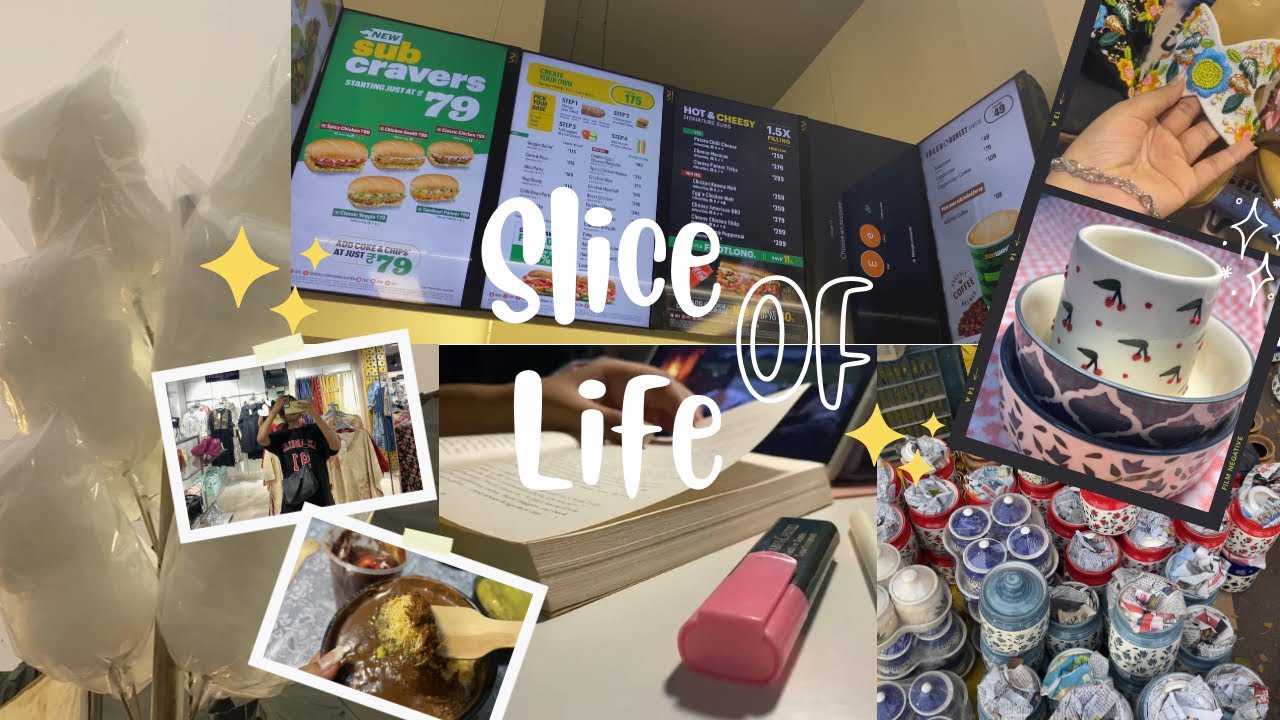 An introvert’s cozy day 🌷|| Aesthetic Vlog Indian✨|| Reading📖 Exploring, trying Kunafa🍓Subway & more