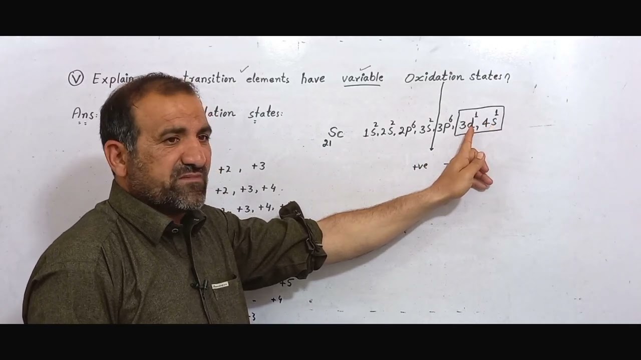 Why transition elements have variable oxidation states?
