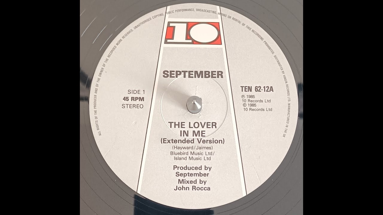 September - The Lover In Me (1985) [UK Boogie-Funk]