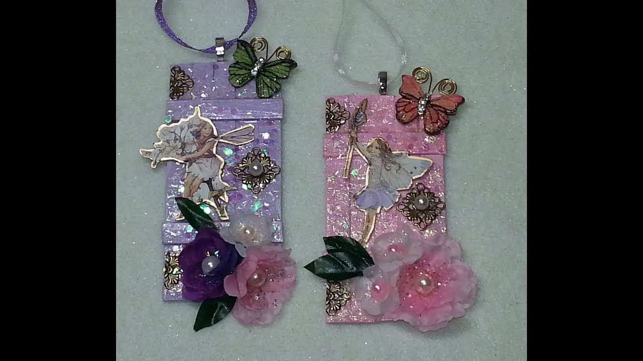 DIY~Beautiful Glitzy Fairy Door Ornaments! So Easy!