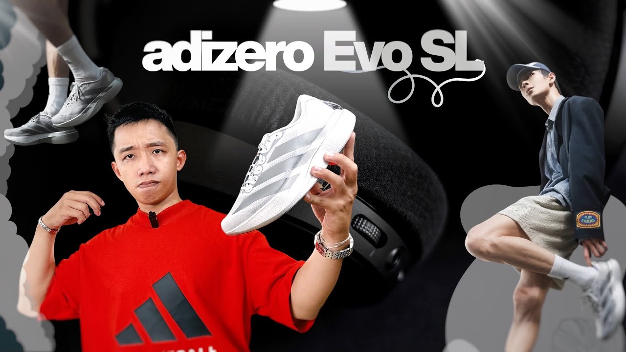 adizero EVO SL Grey đôi giày chạy NGON mà còn TREND nữa thì sao mà chịu nổi đây!