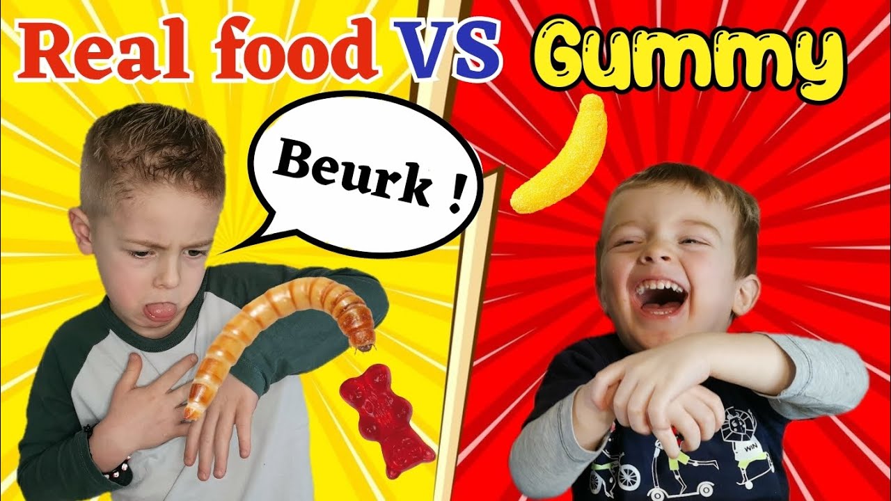 Real food VS gummy!