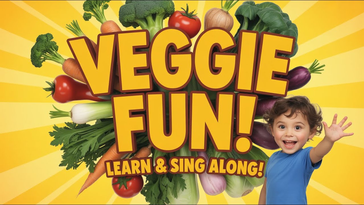 Preschool Songs Vegetables | Learn English Names and Healthy Food Through Fun Music