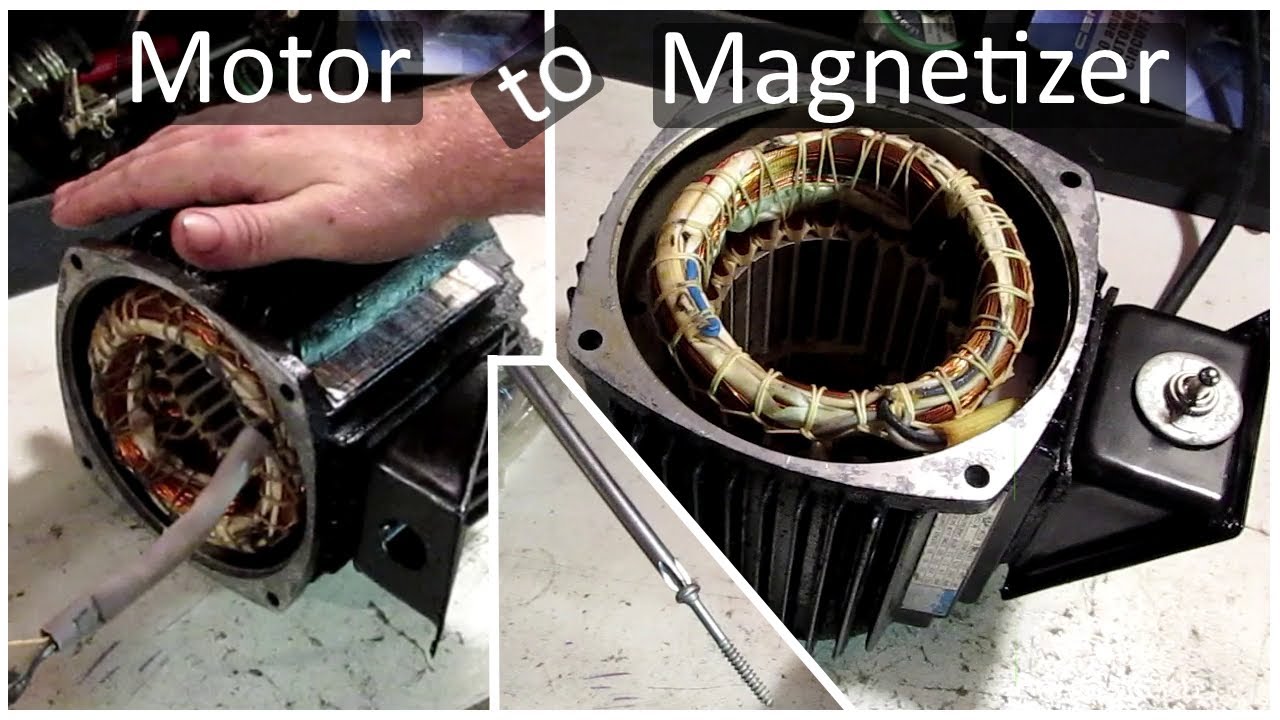 Gutted Electric Motor Into Magnetizer / Demagnetizer