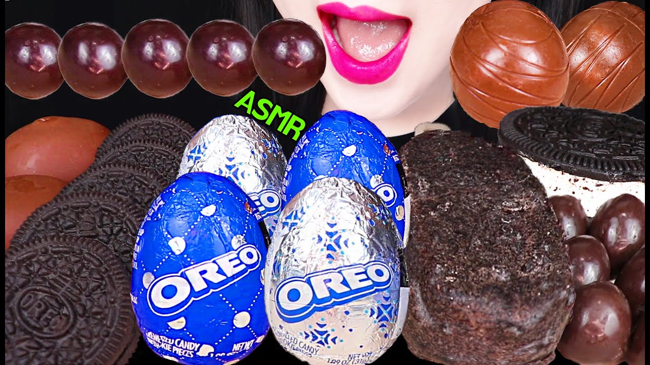 ASMR OREO PARTY *EGGS, ICE CREAM SANDWICH, CHOCOLATE ICE CREAM 오레오 에그, 오레오 아이스크림 먹방 MUKBANG