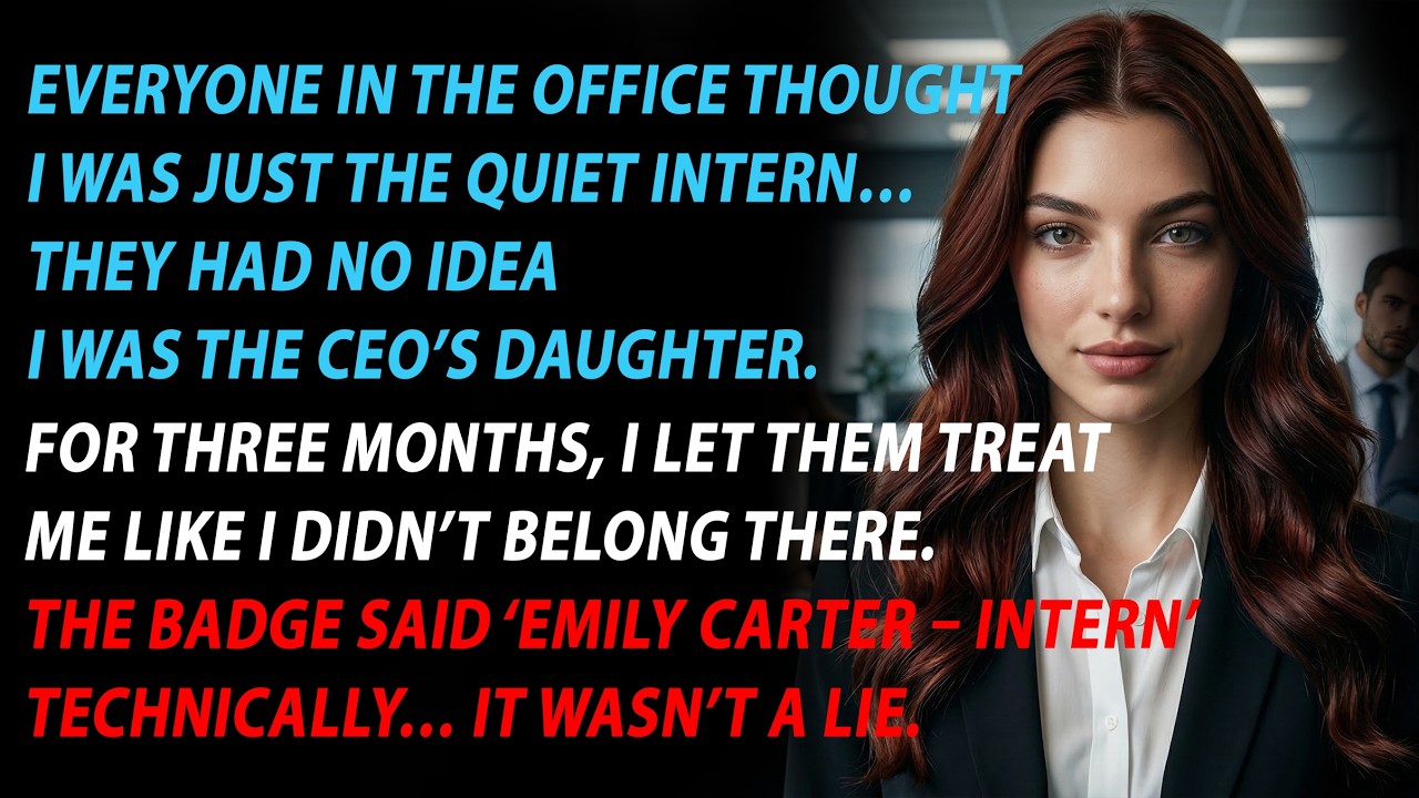 They Treated Me Like Just an Intern… Until the Boardroom Found Out Who I Really Was