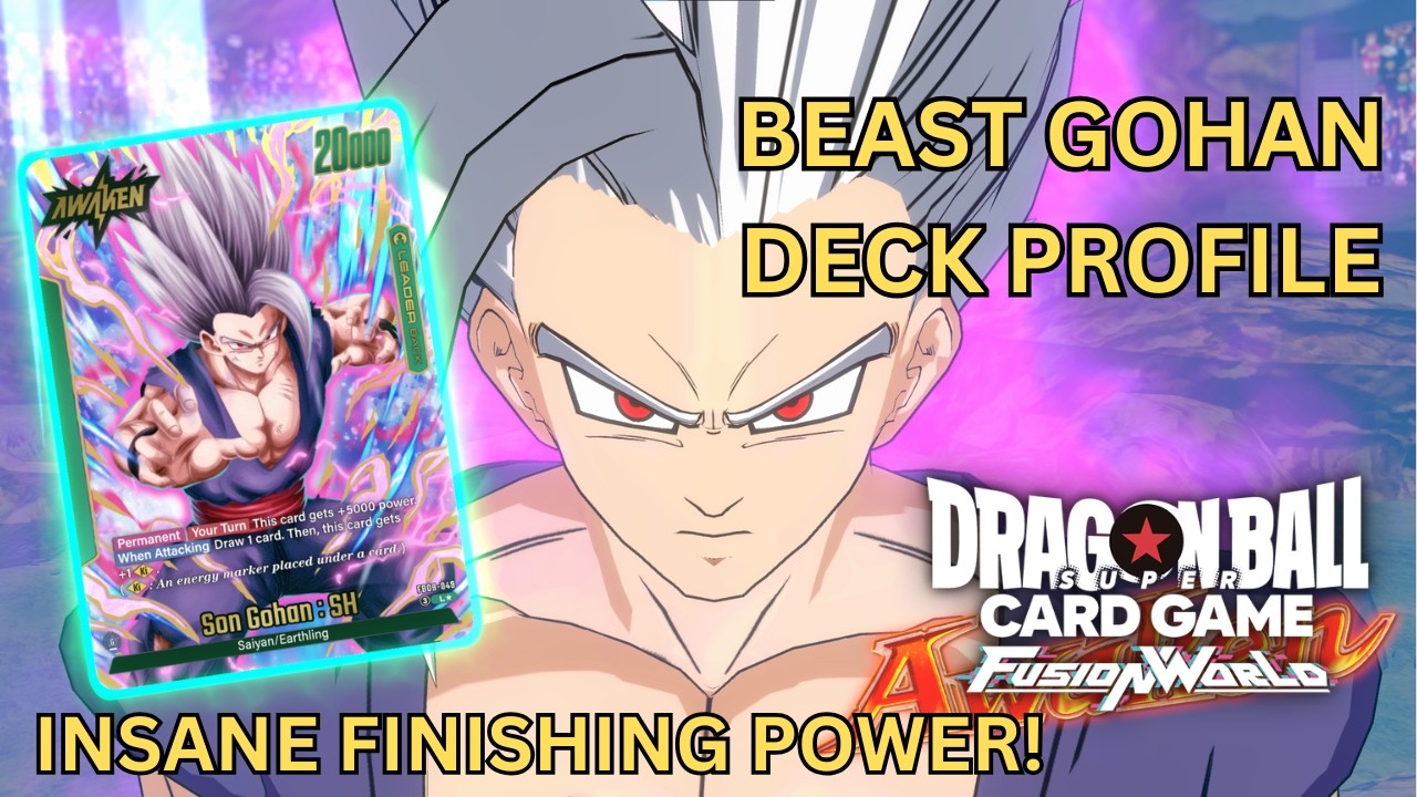 Теперь моя очередь! FB09 BEAST GOHAN DECK PROFILE DBSCG FUSION WORLD!