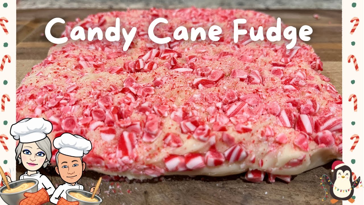 Candy Cane Fudge Recipe / How To Make 3 Ingredient Christmas Candy Cane Fudge