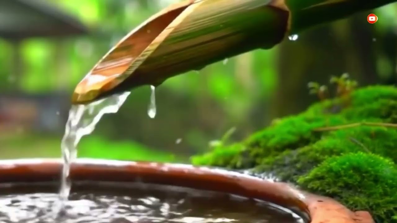 🟢Water Sound For Relax & Deep Sleep. Relaxation Music of Flowing Water Relieve Stress, Calm The Soul