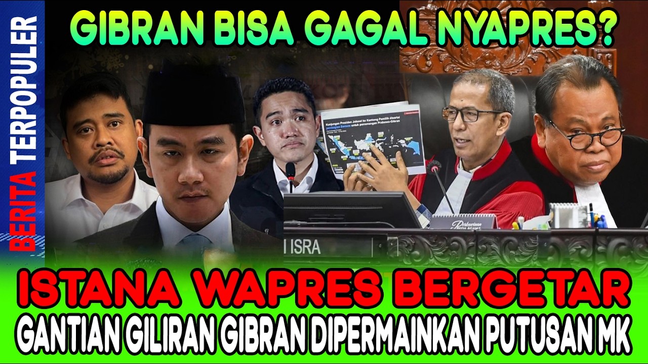 GIBRAN BISA GAGAL NYAPRES…?! ISTANA WAPRES BERGETAR ANTIAN GILIRAN GIBRAN DIPERMAINKAN PUTUSAN MK!
