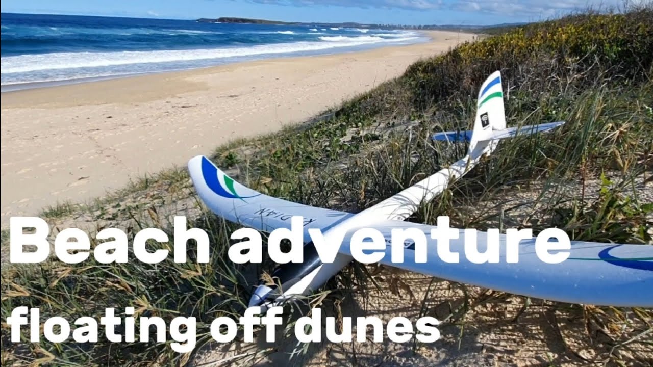 Perfect beach flight - Parkzone Radian slope soaring off dunes