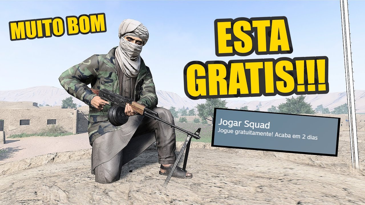 O MELHOR SIMULADOR DE GUERRA ESTA GRATIS ! - SQUAD PT - BR