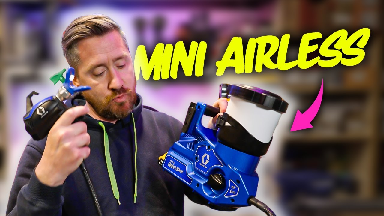 JE PEINS 22 m2 en 5 Minutes AVEC CE MINI PISTOLET AIRLESS PORTABLE !