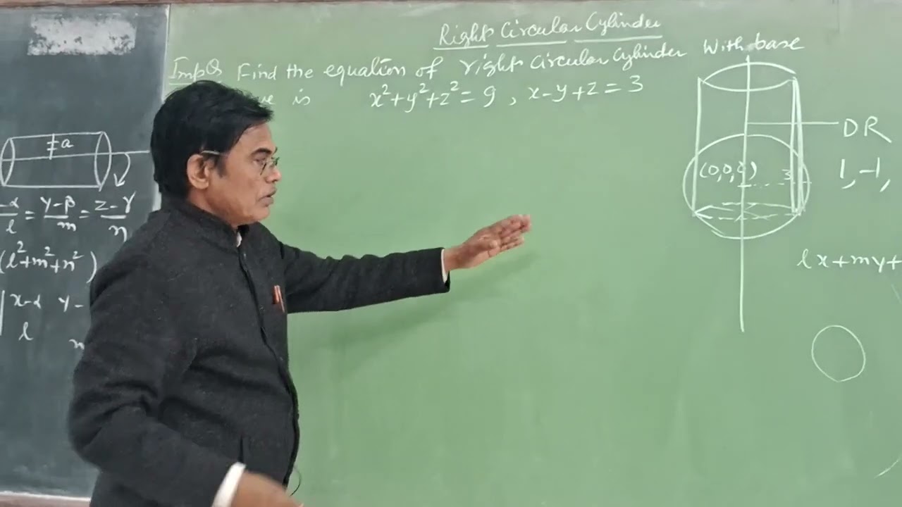 Imp que on Right Circular Cylinder (BScI year)