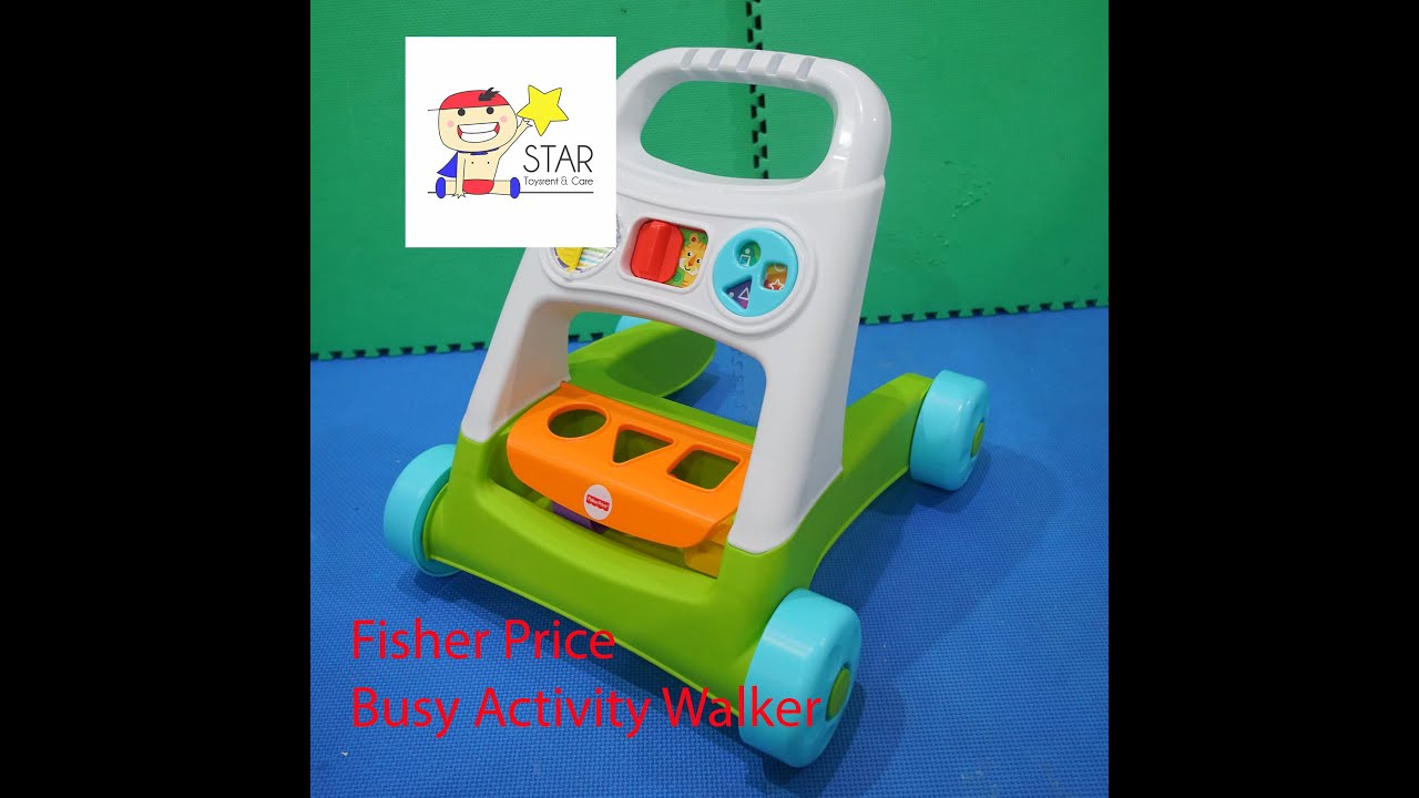 unboxing - merakit fisher price - busy activity walker by startoysrent