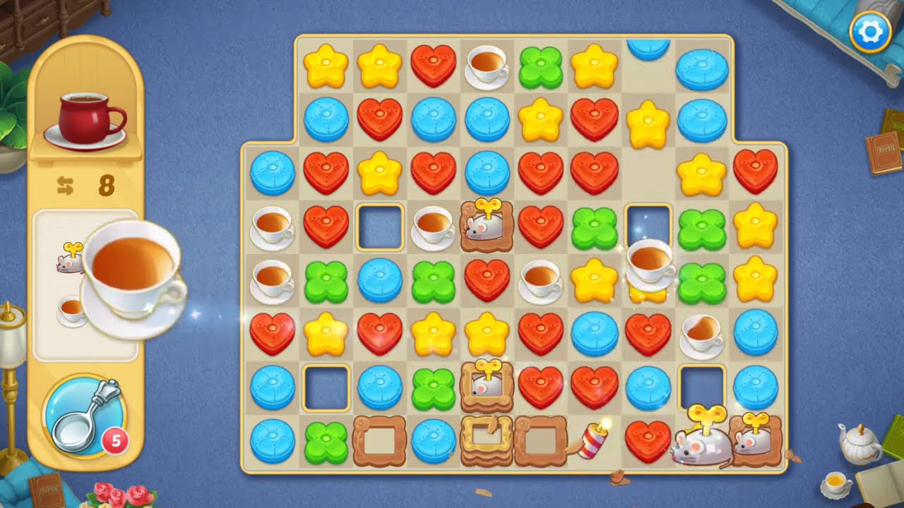 Matchington Mansion - Level 39 + 40 Lösung und Walkthrough - Mobil Handy Spiel Gameplay