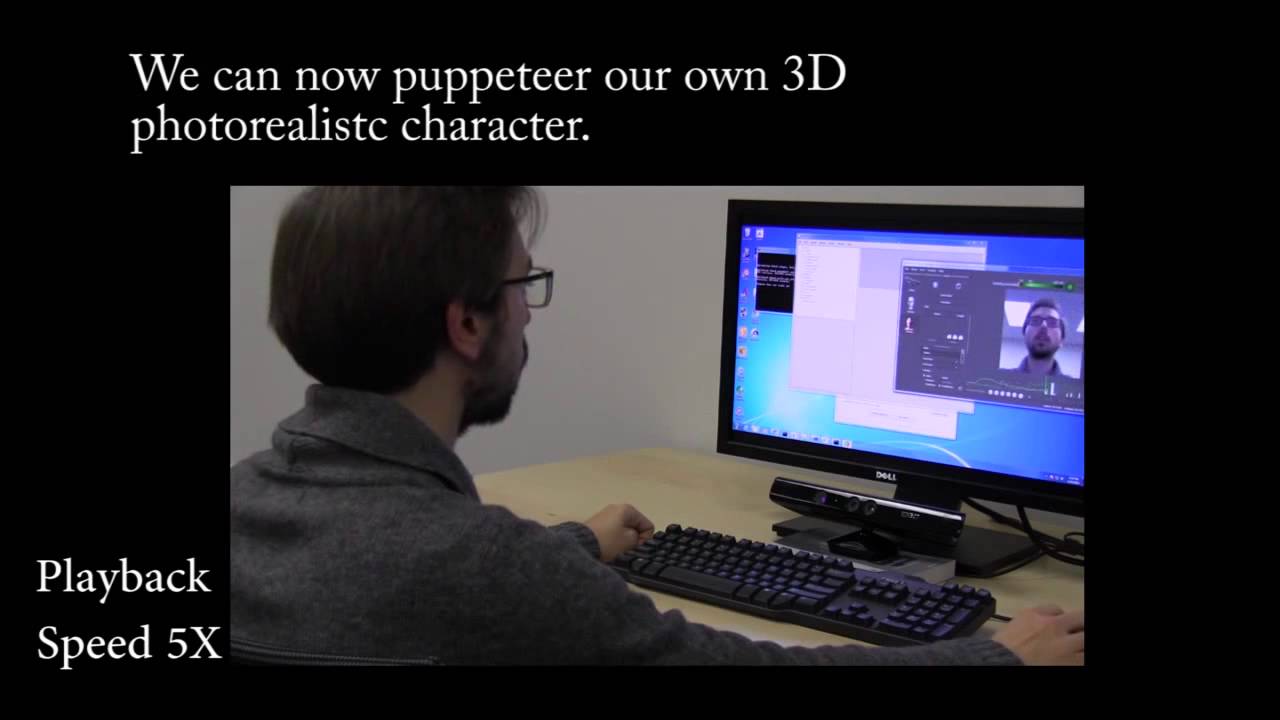 Generating a 3D digital face using a Kinect v1 in minutes