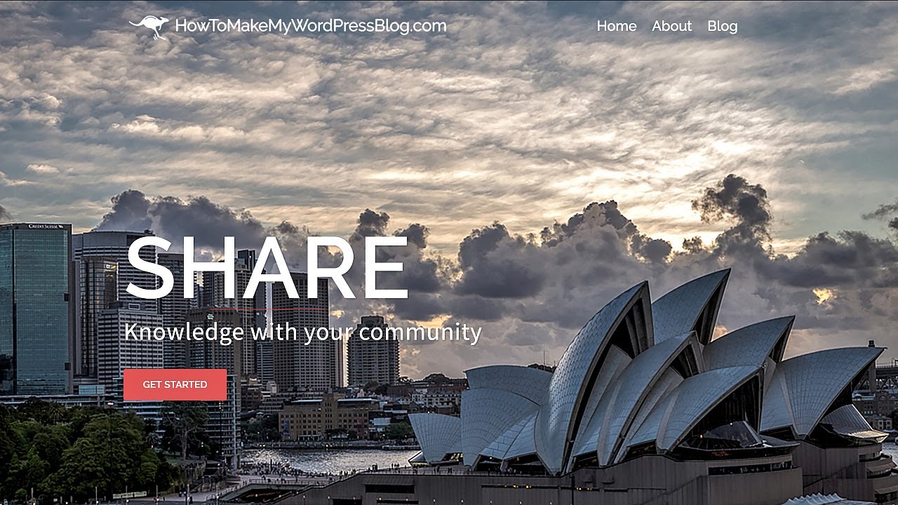 How To Make a WordPress Website - Sydney Theme