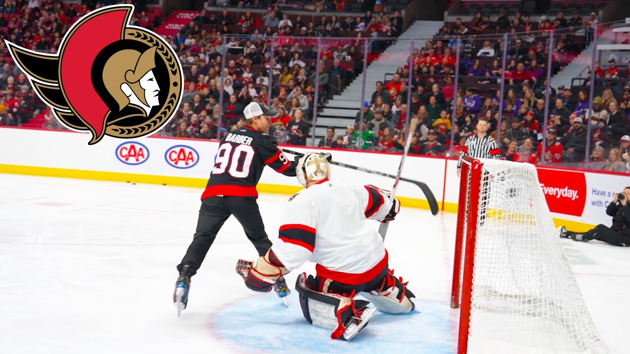 I DID THE OTTAWA SENATORS SHOOTOUT SKILLS COMPETITION!
