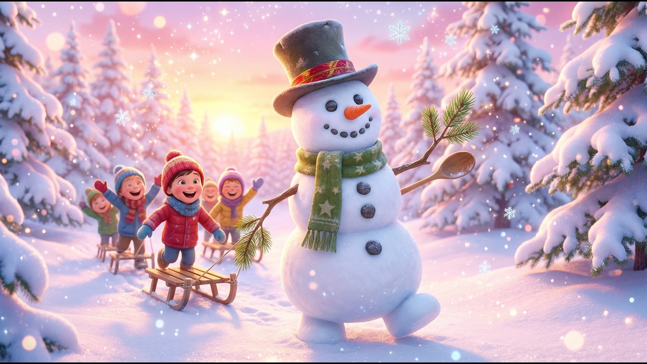 FROSTY – SNJEGOVIĆ S ČAROBNIM ŠEŠIROM ❄️🎩 | Božićna Bajka za Djecu | Priča za Laku Noć 🌙✨