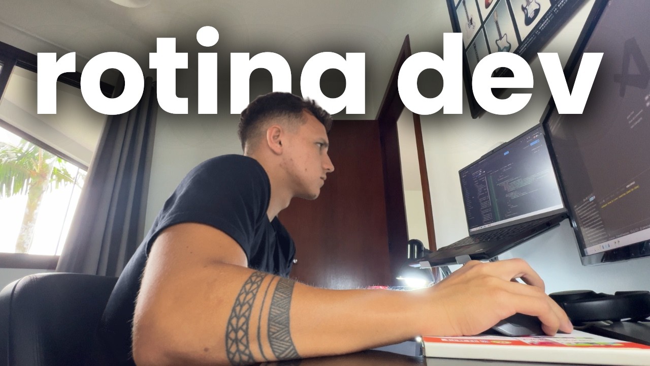 Vida diária de um Dev Home Office | trabalho, praia, programação, Qoder AI