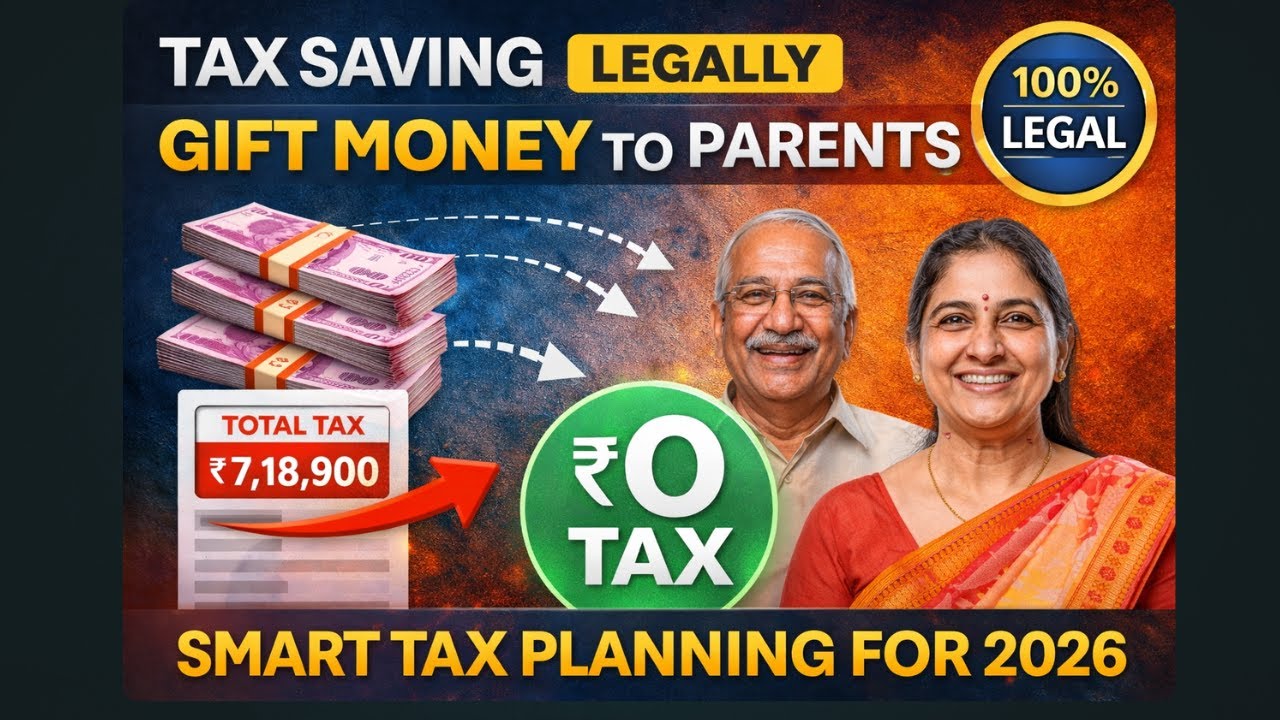Reduce your Income Tax by gifting to Parents [Hindi] | Commerce News Guruji