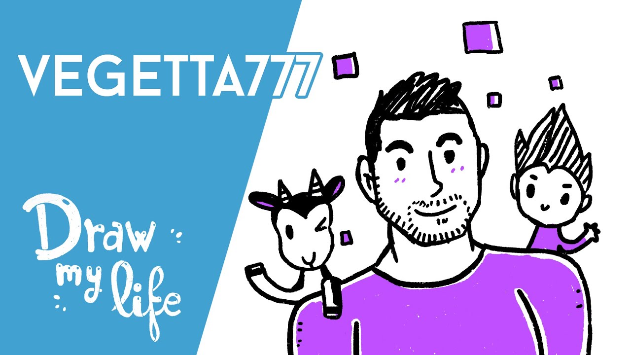 VEGETTA777 | La HISTORIA del YOUTUBER | Draw My Life