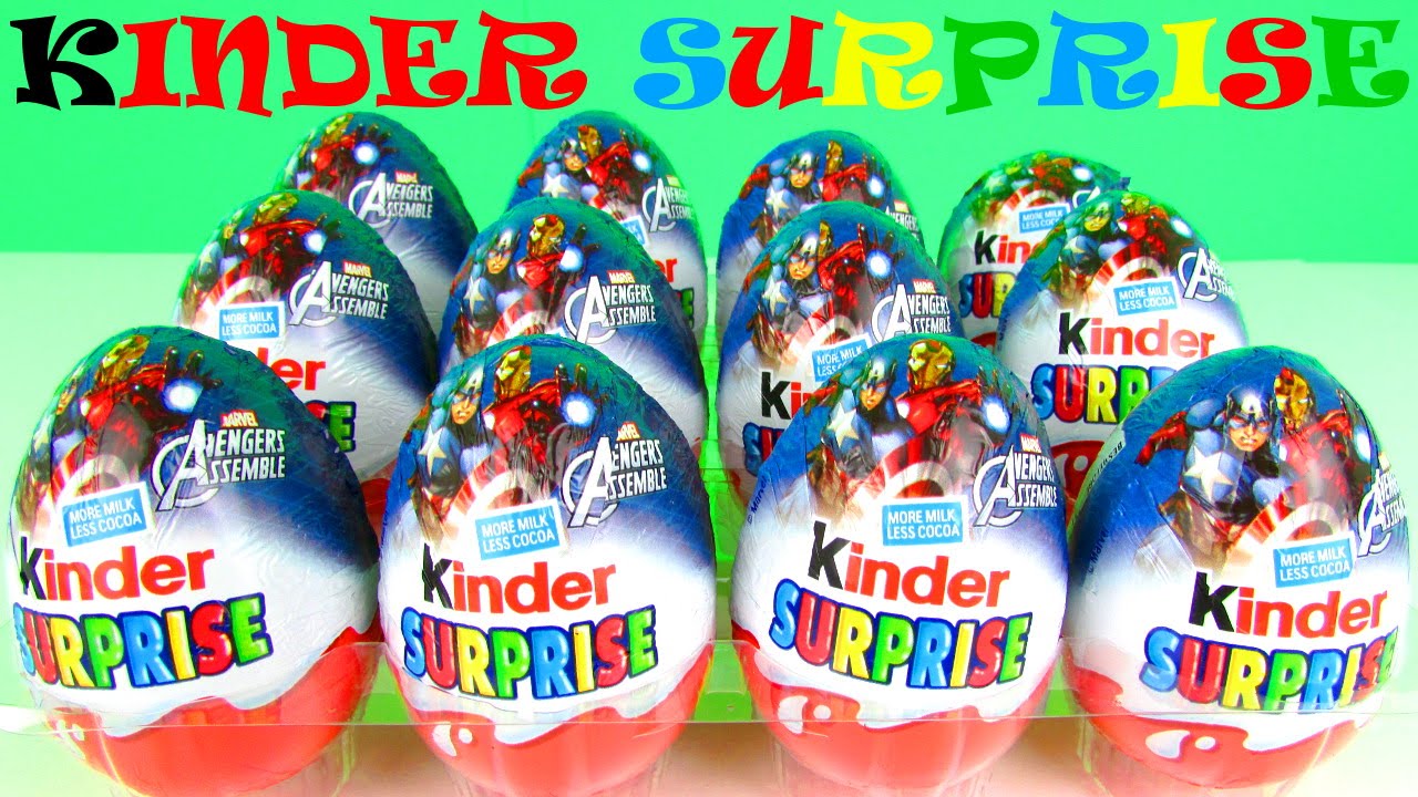 Avengers Kinder Surprise Eggs Marvel Toys Opening  Thor Hulk Iron Man Surprises Review