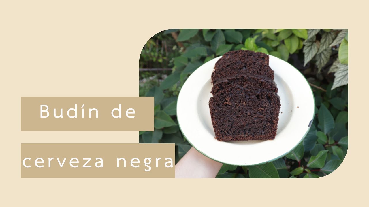 Budín de cerveza negra