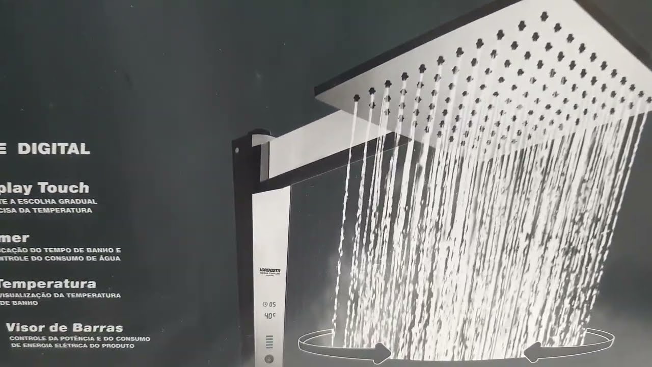 Chuveiro Lorenzetti Acqua Century Digital video completo mais dicas