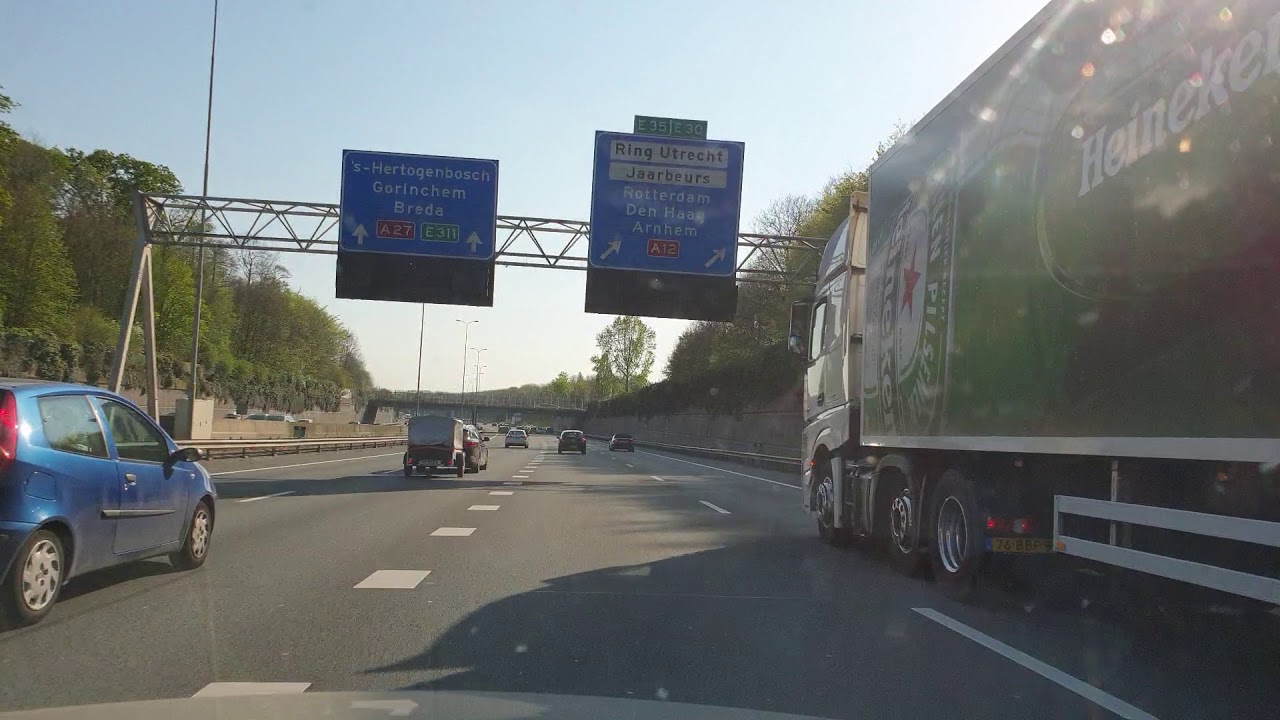 Dashcam Beelden Soesterberg 》Utrecht Via: A28, A27, en A12.