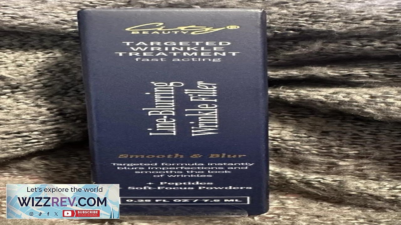 City Beauty Line Blurring Wrinkle Filler Smooth & Blur Fast Acting New