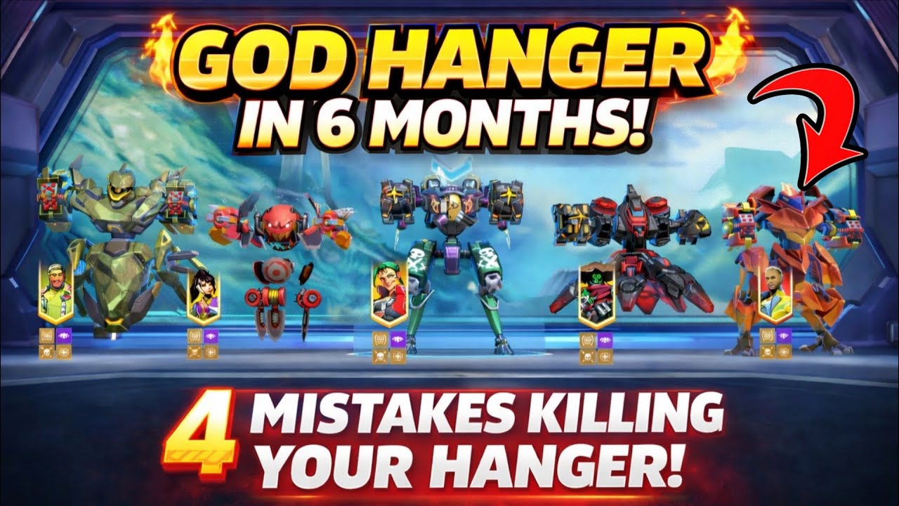 4 mistakes killing your hanger in Mech Arena | Max hanger in 6 months #mecharena 