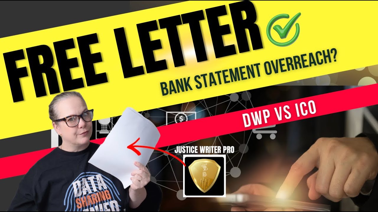 DWP Bank Statement Requests: Potential GDPR Breach? Use This FREE Letter