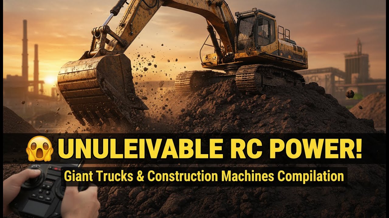 UNBELIEVABLE RC POWER! Giant Trucks & Construction Machines Compilation | #truck #offroad #rctruck