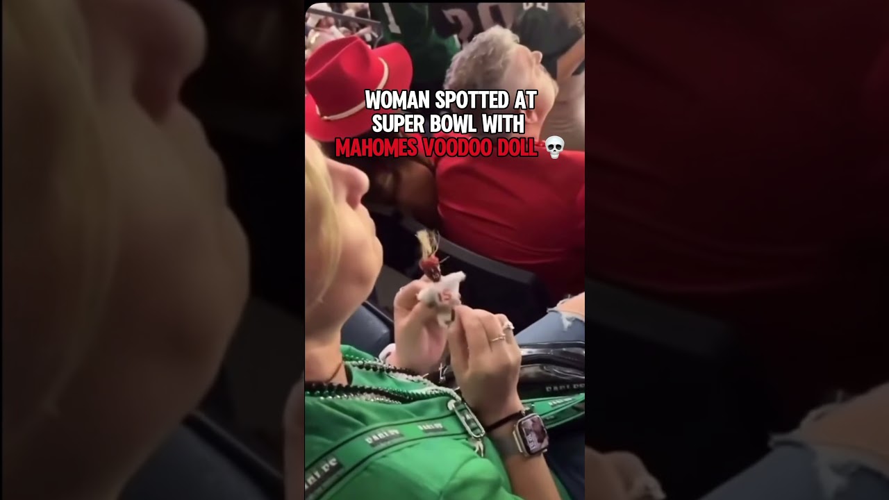 An eagles fan spotted with a Patrick Mahomes voodoo doll 💀