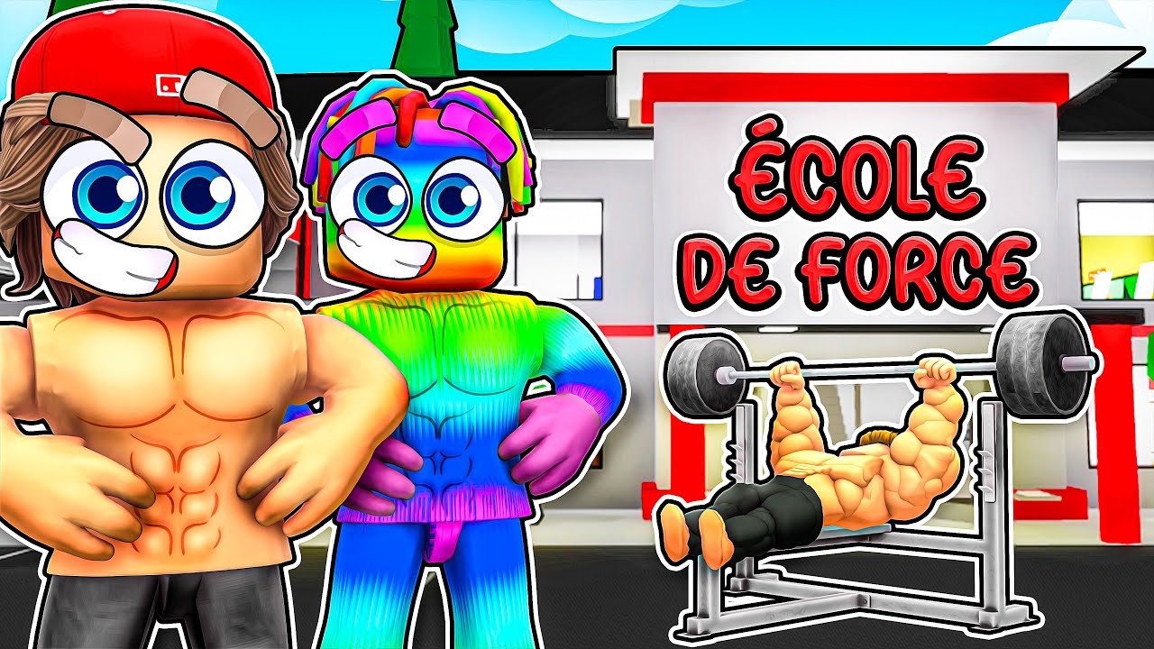 J'essaye d'entrer dans L'école de MUSCLES sur Brookhaven !
