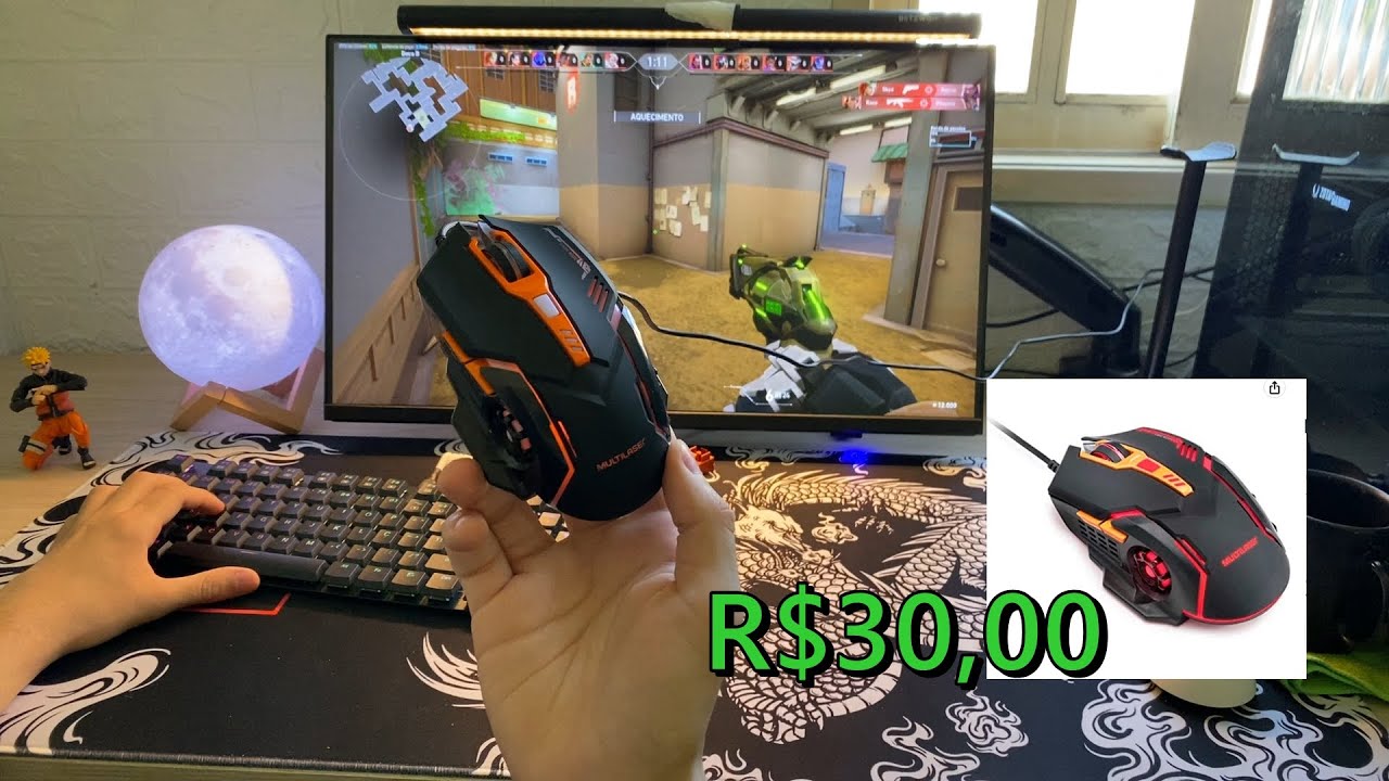 O Mouse mais Barato que j&aacute; Usei - Meu novo Multilaser Ultra GAMER para jogar Valorant