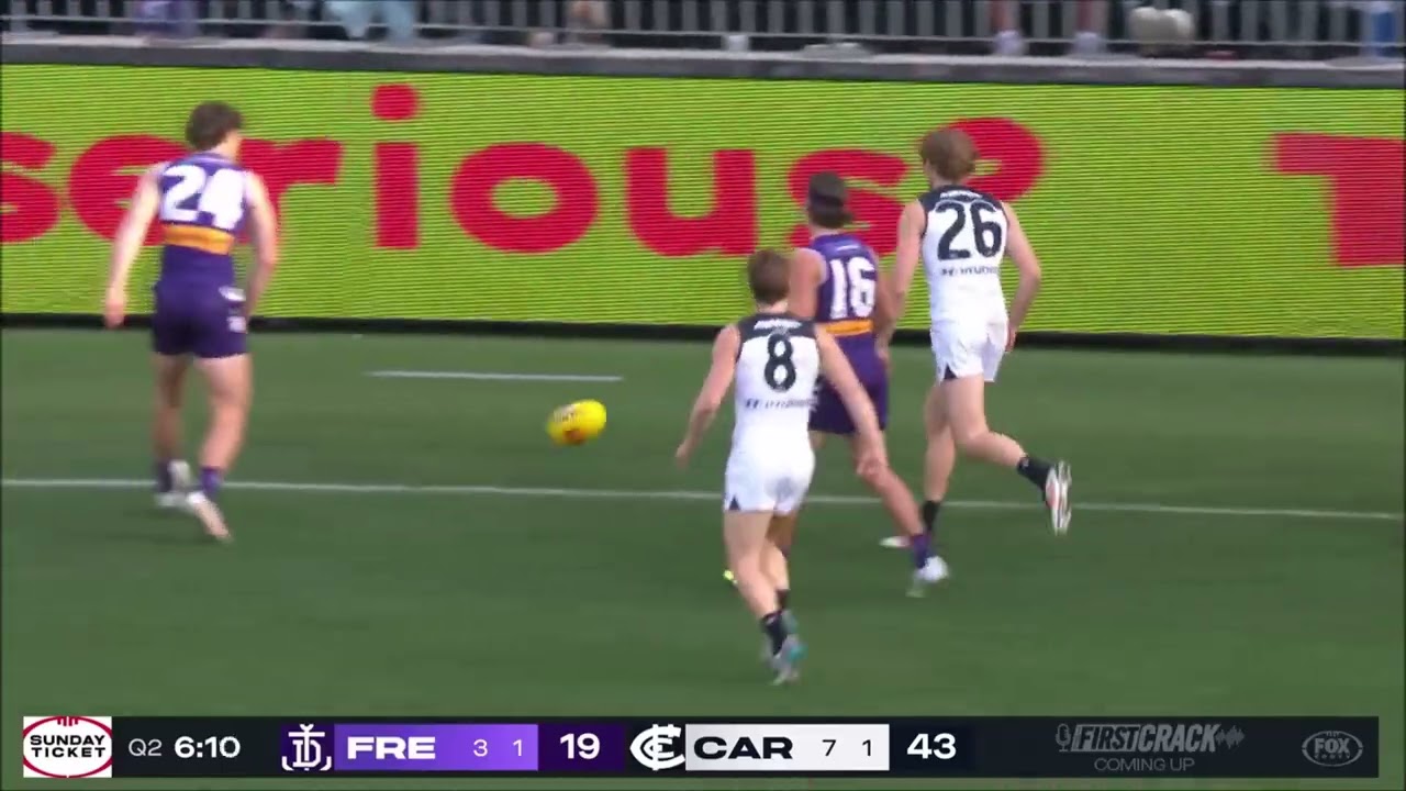 Lachie Cowan - AFL 2025 Round 21 Highlights - Carlton @ Fremantle