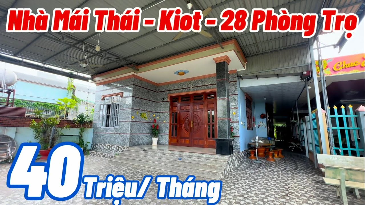 BĐS ĐỒNG NAI, Vị Trí Đẹp, Bán Nhà Mái Thái Có Sẵn Kiot và Phòng Trọ Đang Cho Thuê, Thu Nhập Ổn Định