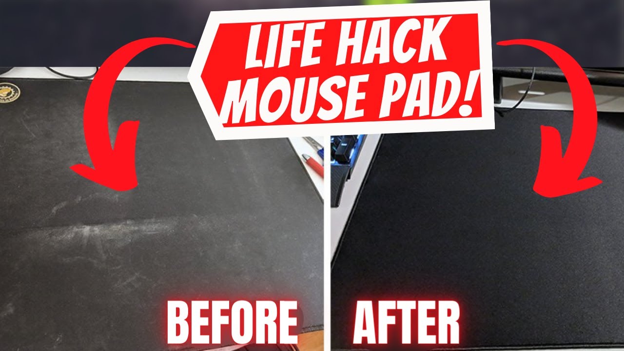 Secret Life Hack: How To Clean Your Mouse Pad EASILY!
