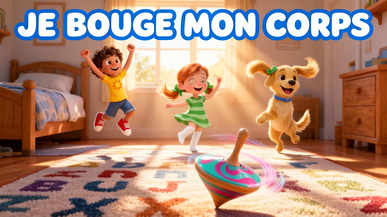 Comptine Gestuelle pour Enfants | Je bouge mon corps 🎵