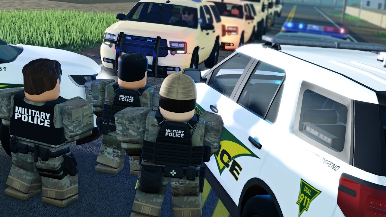 FAKE Military Escort shutdown by REAL Military Police