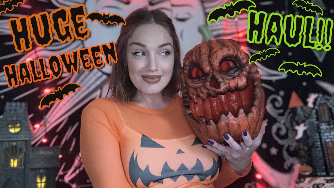 HUGE Halloween Decor Haul!! 🎃 (At Home, Home Goods, Marshalls etc)