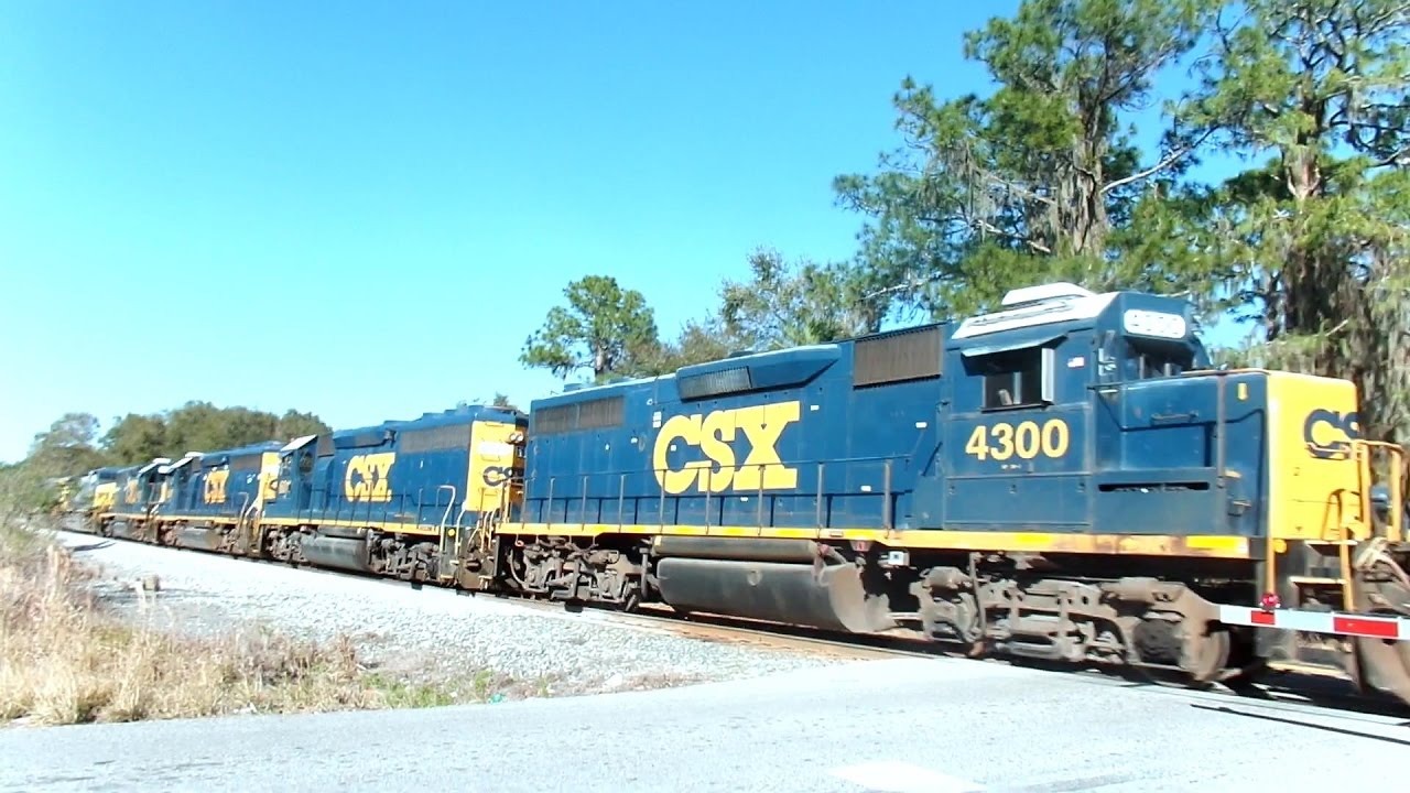 CSX Power Move Pulling Long Train