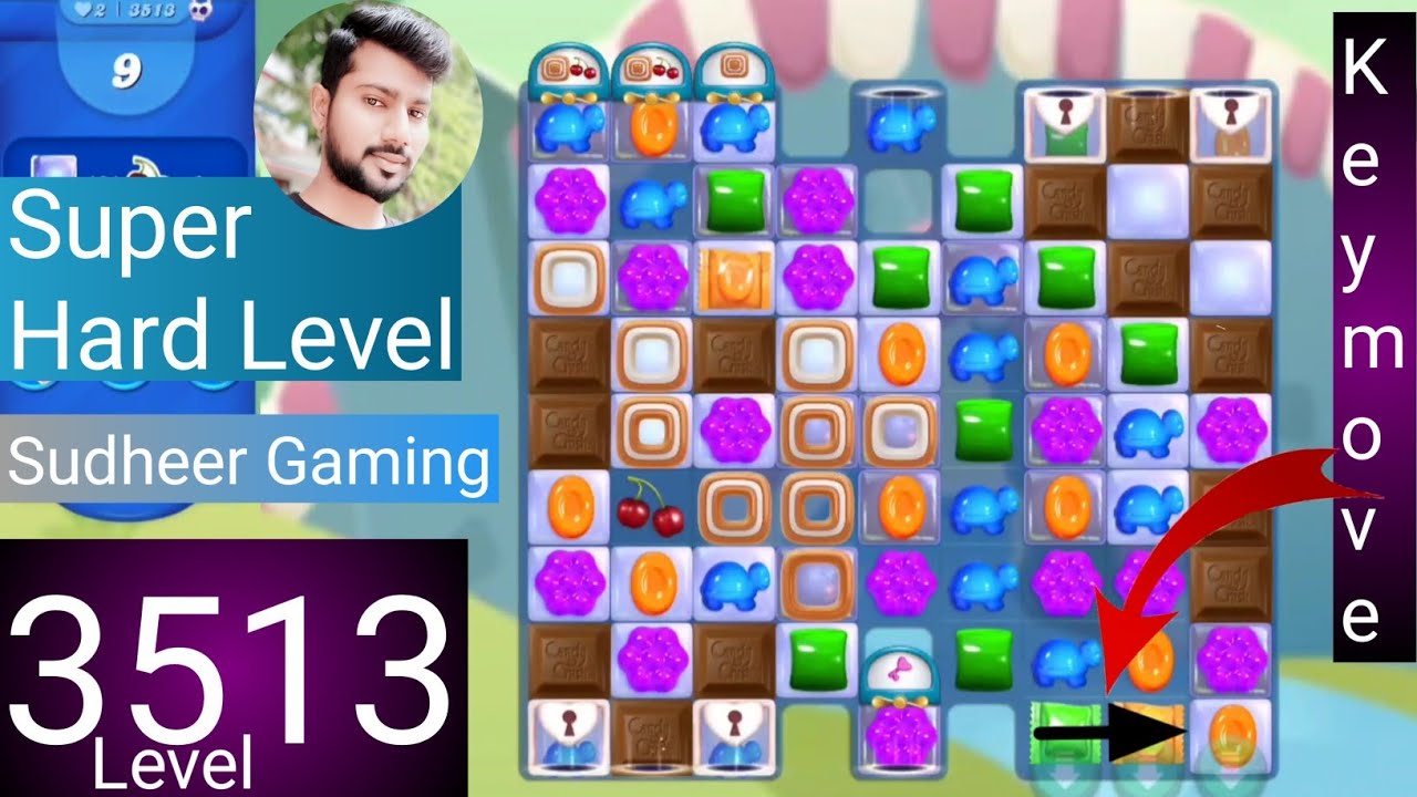 Candy crush saga level 3513 । No boosters । Super Hard level । Candy crush 3513 help। Sudheer Gaming